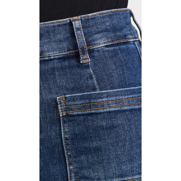 FRAME Le Slim Palazzo Bardot Pocket Jeans Cursive - Picture 14 of 15